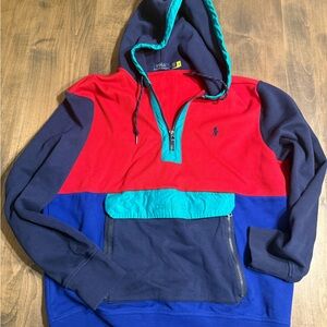 Ralph Lauren Vibrant Red and Green Hoodie